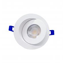 Sun Dial Lighting Items DR4ORG-WH - 4" LED Gimbal Recessed Fixture Round White/Black/Brushed Nickel