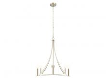 Savoy House Meridian CA M100141BN - 4-Light Chandelier in Brushed Nickel
