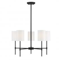 Savoy House Meridian CA M10067MBK - 5-Light Chandelier in Matte Black
