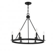 Savoy House Meridian CA M10093MBK - 6-Light Chandelier in Matte Black