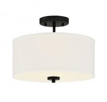 Savoy House Meridian CA M60008MBK - 2-Light Ceiling Light in Matte Black