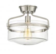 Savoy House Meridian CA M60011BN - 1-Light Ceiling Light in Brushed Nickel