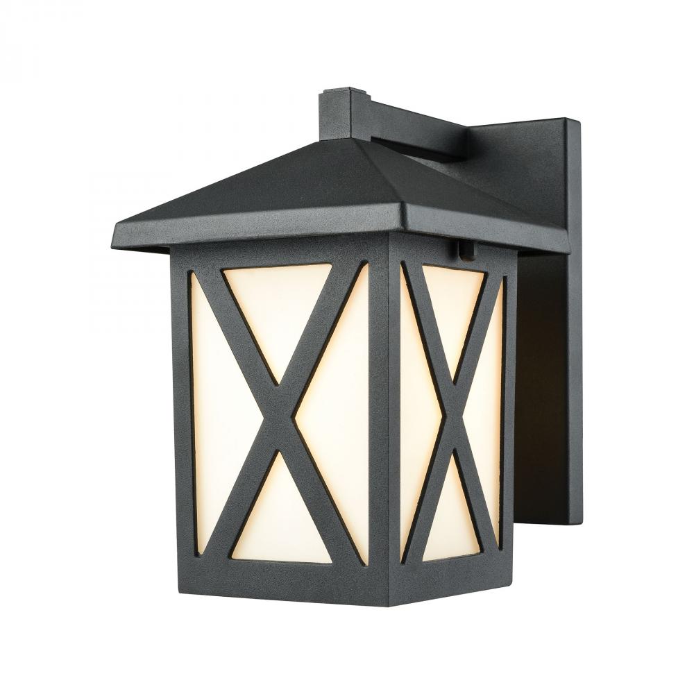Lawton 1-Light Outdoor Wall Lamp in Matte Black