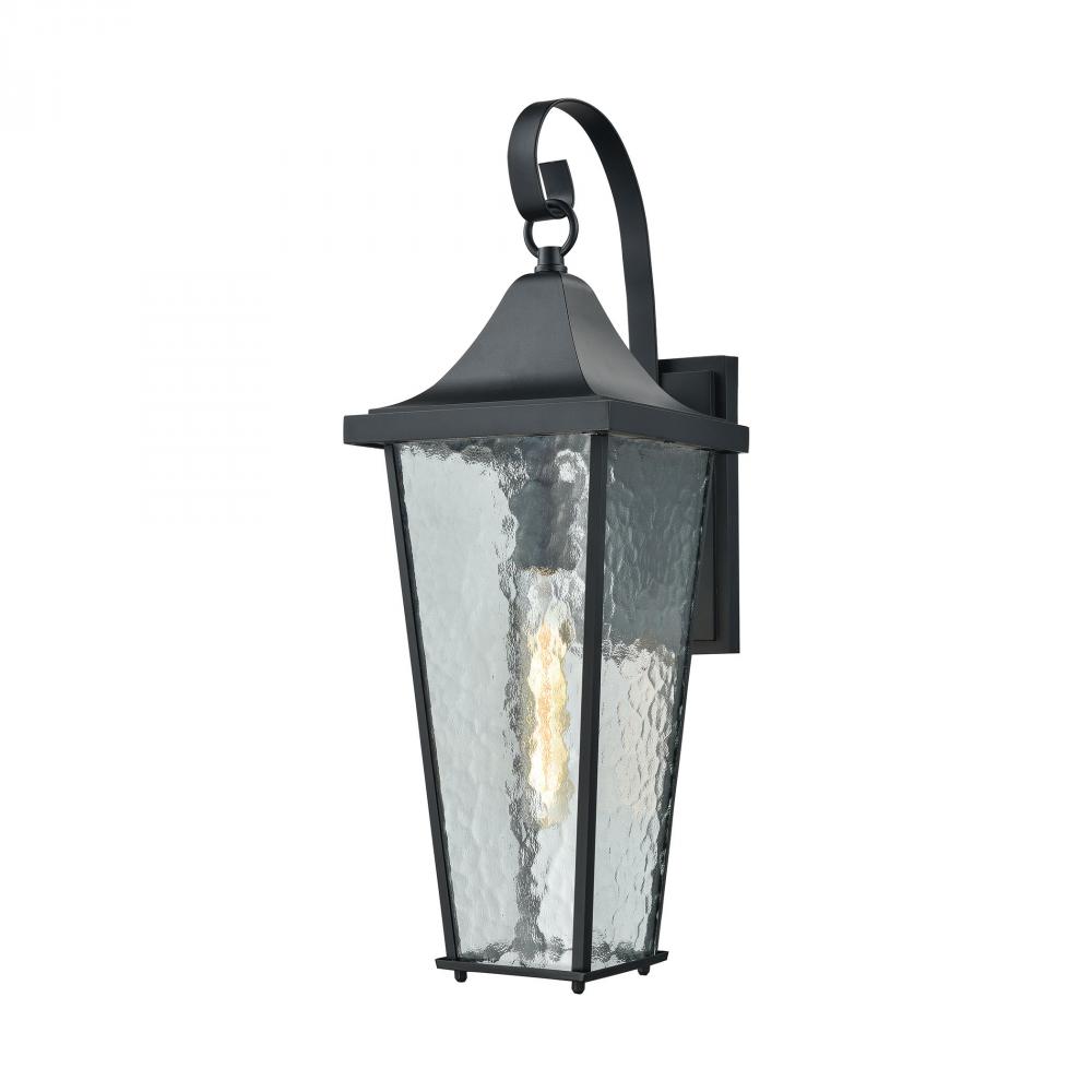Vinton 1-Light Outdoor Wall Lamp in Matte Black