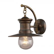 ELK Home Plus 42006/1 - Maritime 1-Light Outdoor Wall Lamp in Hazelnut Bronze