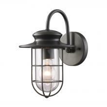 ELK Home Plus 42284/1 - Portside 1-Light Outdoor Wall Lamp in Matte Black
