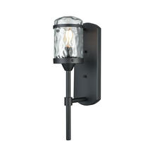 ELK Home Plus 45400/1 - Torch 1-Light Outdoor Wall Lamp in Charcoal Black