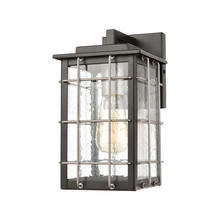 ELK Home Plus 46710/1 - Brewster 1-Light Sconce in Matte Black with Seedy Glass