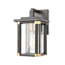ELK Home Plus 46720/1 - Vincentown 1-Light Sconce in Matte Black with Seedy Glass