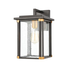 ELK Home Plus 46721/1 - Vincentown 1-Light Sconce in Matte Black with Seedy Glass