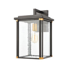 ELK Home Plus 46722/1 - Vincentown 1-Light Sconce in Matte Black with Seedy Glass