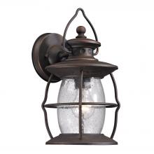 ELK Home Plus 47040/1 - Village Lantern 1-Light Outdoor Wall Lantern in Weathered Charcoal