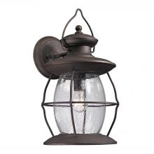 ELK Home Plus 47044/1 - Village Lantern 1-Light Outdoor Wall Lantern in Weathered Charcoal