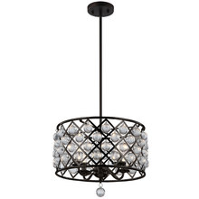 Dainolite CRE-154C-ES - 4LT Chandelier with Crystals Balls, Espresso