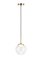 Matteo Lighting C61311AGCL - Boble Aged Gold Brass Pendant