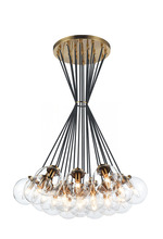 Matteo Lighting C63019AGCL - The Bougie Aged Gold Brass Chandelier