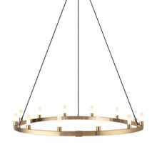 Matteo Lighting C75212AG - Cascadian Aged Gold Brass Chandelier