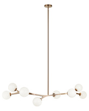 Matteo Lighting C81508AGOP - Rami Aged Gold Brass Chandelier