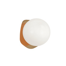 Matteo Lighting S15711AGOP - Razz Aged Gold Brass Wall Sconce