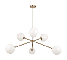 Matteo Lighting C81706AGOP - Novo Aged Gold Brass Chandelier