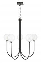 Eurofase 48923-019 - Iissa-Chandelier-5Lt-34In-BK-CL