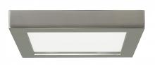 Satco Products Inc. S21509 - Blink - 13.5W- 7" Surface Mount LED - 3000K- Square Shape - Brushed Nickel Finish - 120V