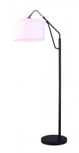 Canarm IFL1024A62BKG - WINSTON, GD + MBK Color, 1 Lt Floor Lamp, 100W Type A, Tri-Light Switch