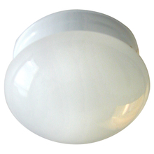 Canarm IFM13711 - Fmount, 1 Bulb Flush mount, White Opal Glass, 60W Type A