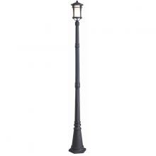 Canarm IOL201BK - Maya, 1 Bulb Outdoor Post Light, Flat Opal Glass, 100W Type A, 7 IN W x 81 IN H
