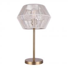 Canarm ITL1120A22GD - WILLOW, ITL1120A22GD, 1 Lt Table Lamp, 60W Type A, on/off on cord, 13inch W x 21.25inch H