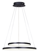 Canarm LCH128A24BK - LEXIE, MBK Color, 24" Wide Cord LED Chandelier, Acrylic, 42W LED (Integrated), Dimmable