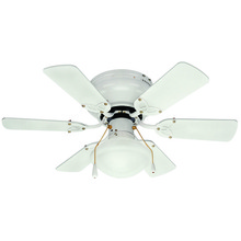 Canarm CF3230611S - CFan 30", Twister WH, Hugger, 6 Rev Blades, White/Bleached Oak, 60W Type A