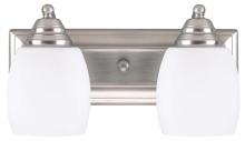 Canarm IVL259A02BPT - Griffin, IVL259A02 BPT -G-, 2 Light Vanity, Flat Opal Glass, 100 W Type A