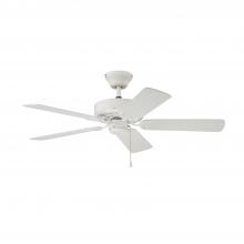 Kendal AC6842-WH - Builder's Choice 42 in. White Ceiling Fan