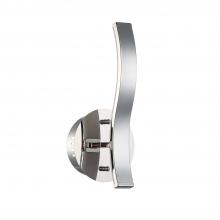 Kendal PF8112WLI-CH - WAVE series 12 inch LED Chrome Wall Sconce with Inward light direction