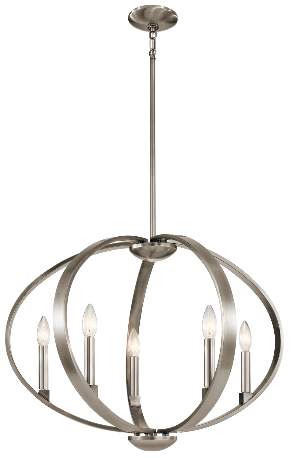Elata 19.25" 5 Light Chandelier in Classic Pewter