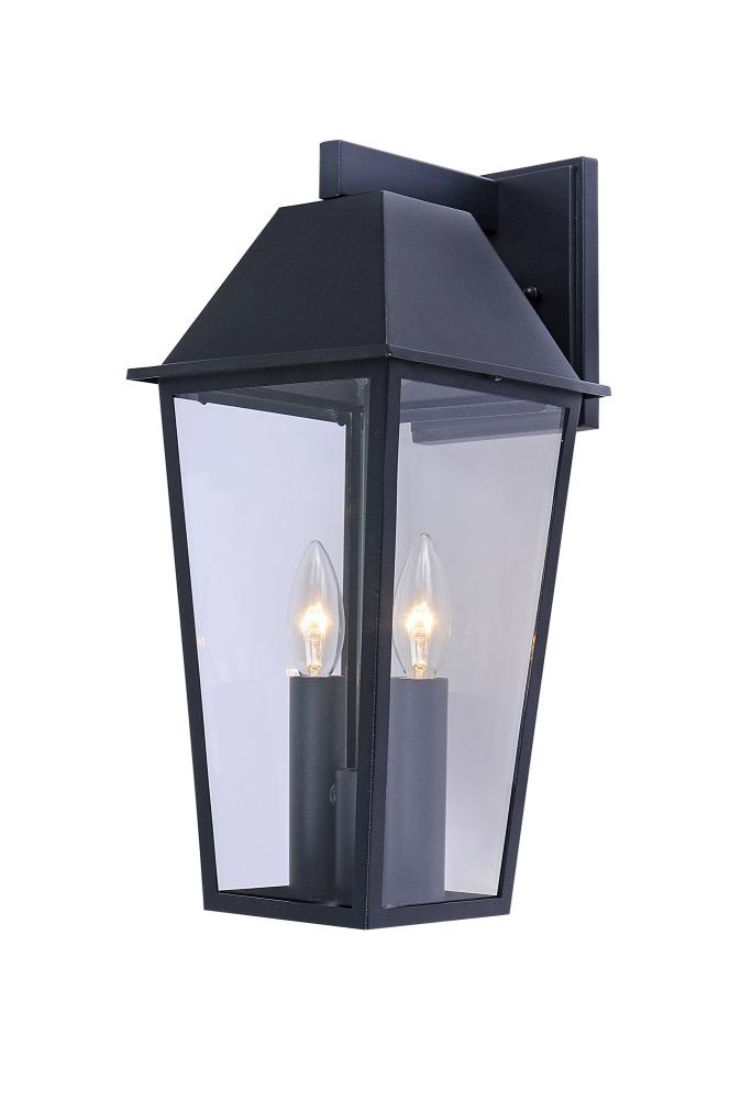 Winchester Collection 2-Light Exterior Wall Light, Black