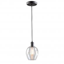 Artcraft AC10730BK - Clearwater 1 Light Cord Pendant