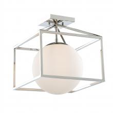 Artcraft SC13274PN - Eclipse 1 Light Semi-Flush Mount