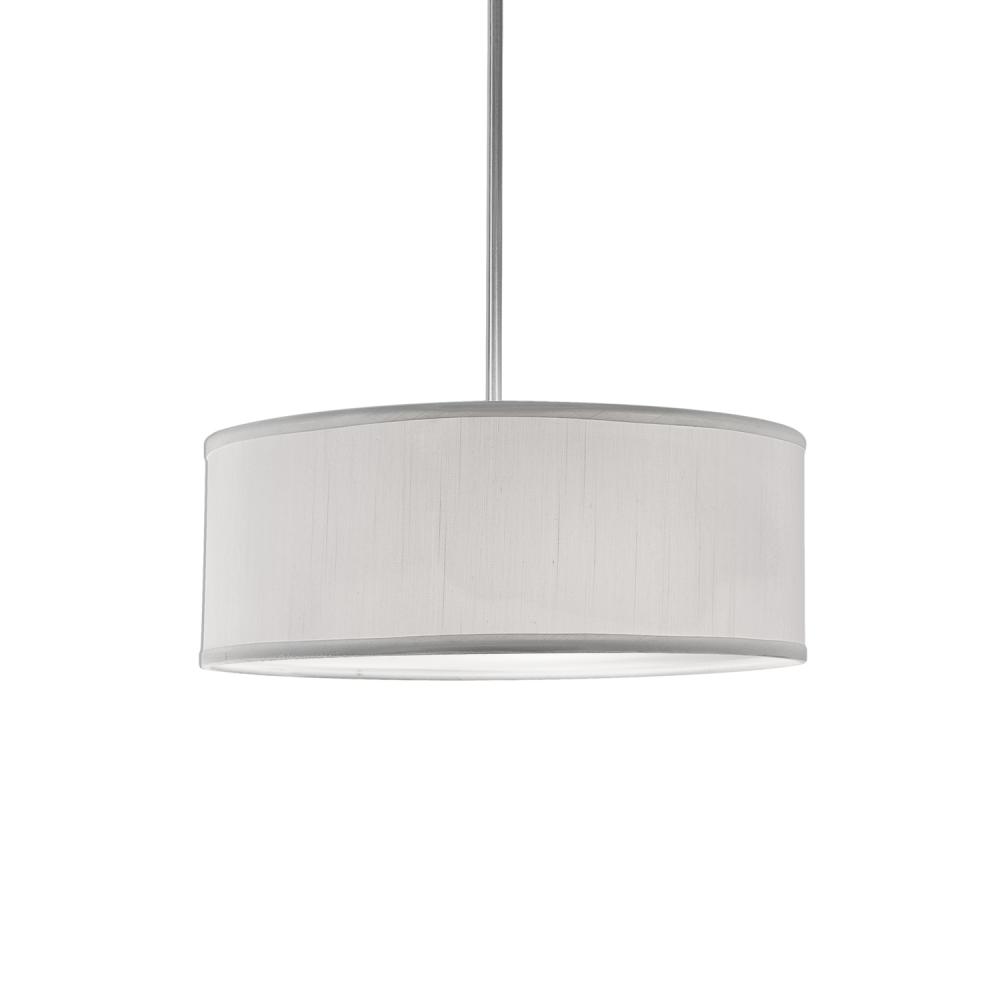 Gregory 15-in White 3 Lights Pendant
