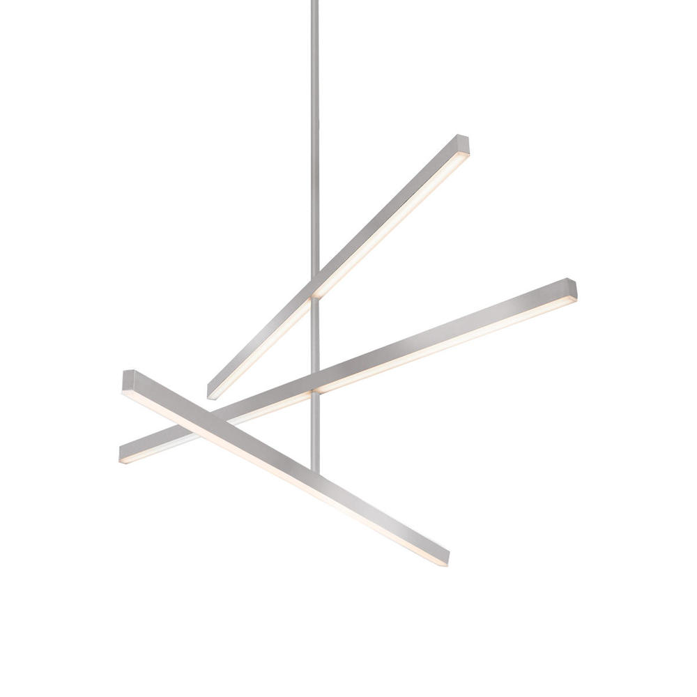 Vega 45-in Brushed Nickel LED Chandeliers