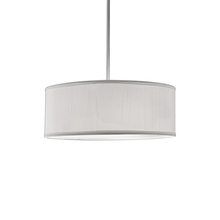 Kuzco Lighting Inc 41073W - 3LT PNT, ROUND DRUM SHAPE LINEN SHD
