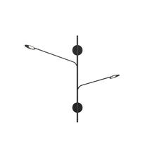 Kuzco Lighting Inc WS90102-BK - ROTAIRE DOUBLE HEAD WALL SCONCE BLACK 12W, 120VAC WITH LED DRIVER, 3000K, 90CRI