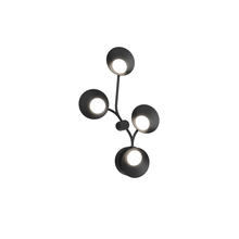 Kuzco Lighting Inc WS90120-BK - ROTAIRE FOUR HEAD WALL SCONCE BLACK 20W, 120VAC WITH LED DRIVER, 3000K, 90CRI
