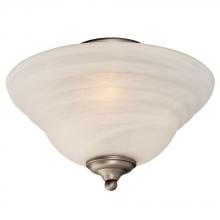 Galaxy Lighting ES660335PT - Semi-flush Mount Ceiling Light - in Pewter finish with Marbled Glass