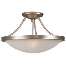 Galaxy Lighting ES660480PT - Semi-flush Mount Ceiling Light - in Pewter finish with Marbled Glass
