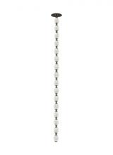 VC Modern Collection 700CLR48BZ-LED927R - Sean Lavin Collier 1-light dimmable LED pendant with dark bronze finish and crystal shade