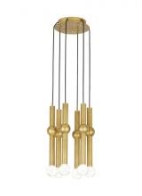 VC Modern Collection 700TRSPGYD6RNB-LED930 - Guyed 6 Light Chandelier