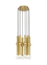 VC Modern Collection 700TRSPGYD8RNB-LED930 - Guyed 8 Light Chandelier