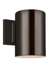 VC Studio Collection 8313801EN3-10 - Outdoor Cylinders transitional 1-light LED outdoor exterior small wall lantern sconce in bronze fini